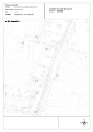 Trassenplan Leitungsanbieter für Kabel-Umverlegung,  Anknüpfungspunkte, Übergabepunkte